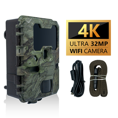 KW866 WIFI 사냥 경로 카메라 방수 IP67 OEM/ODM 512GB 저장장치 SD 메모리 카드 32MP 4K