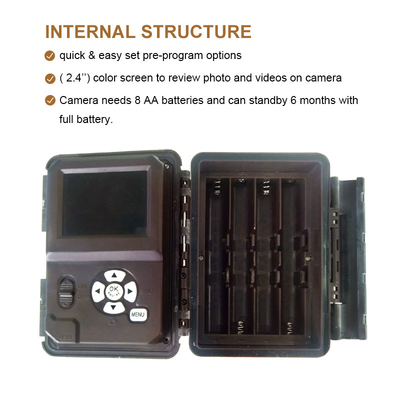 HD 사냥 카메라와 함께 사냥의 감동을 경험 32MP 듀얼 렌즈 트레일 카메라와 4K 비디오와 100 피트 야간 비전