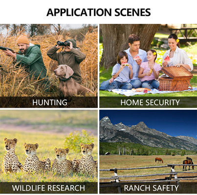 사냥 및 트레일 카메라 태양 전지 패널 4G 무선 카메라 KW897 듀얼 안테나 100피트 야간 범위 36MP 2K 비디오 30fps