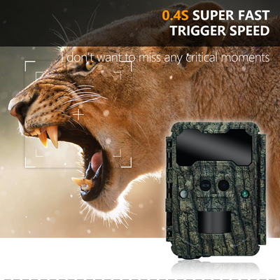 야생생물 감시용으로 30MP HD 사냥 카메라와 빛 없는 LED 야간 비전 및 PIR 기능