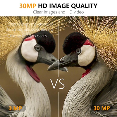 게임 카메라 KW571 방수 IP67 비방광 CMOS 센서 30MP 사진 1080P 0.25s 트리거 속도 야간 비전