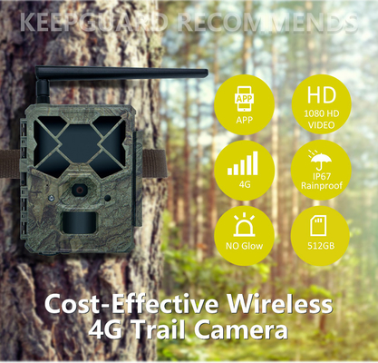 4G 셀룰러 무선 트레일 카메라 KW886 24MP 이미지 1080P 비디오 야간 비전 빛도 없는 LED