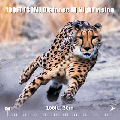 적외선 사냥 카메라 30MP1080P 야외 야생 동물 함정용 듀얼 렌즈 게임 카메라 방수 940nm IR 카메라