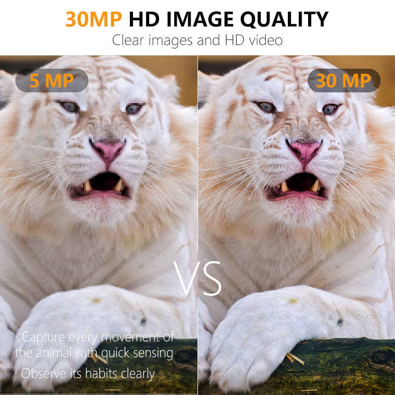 KW561 트레일 인프라 캠 미니 30MP 0.25s 속도 4K 비디오 해상도 방수 CMOS 센서 SD Me